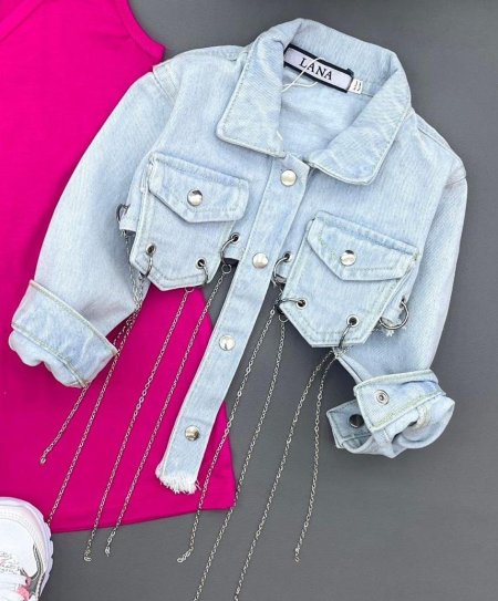 jacket jeans - blue